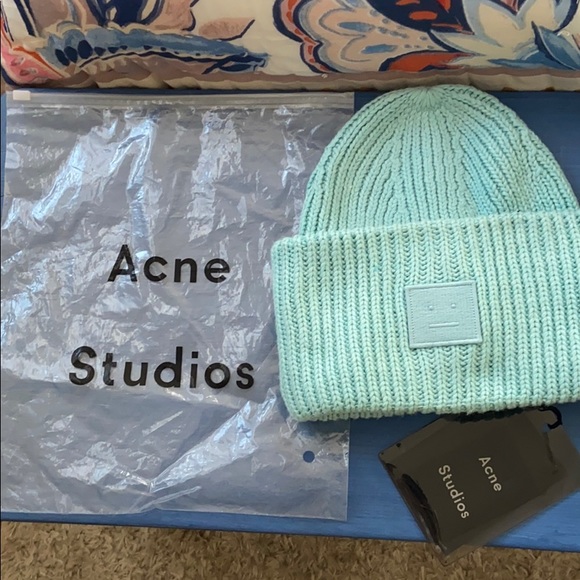 Acne Studios Accessories - NWT!!! Acne studios pansy beanie pea mint